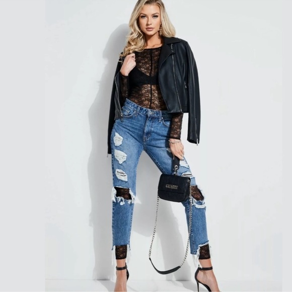 Guess Valerie sheer lace Catsuit - Picture 4 of 7